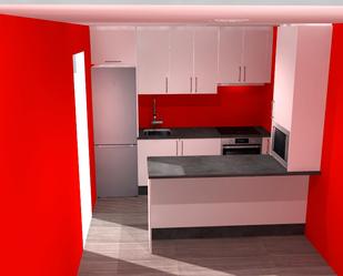 Kitchen of Flat to rent in Santiago de Compostela   with Heating, Furnished and Oven