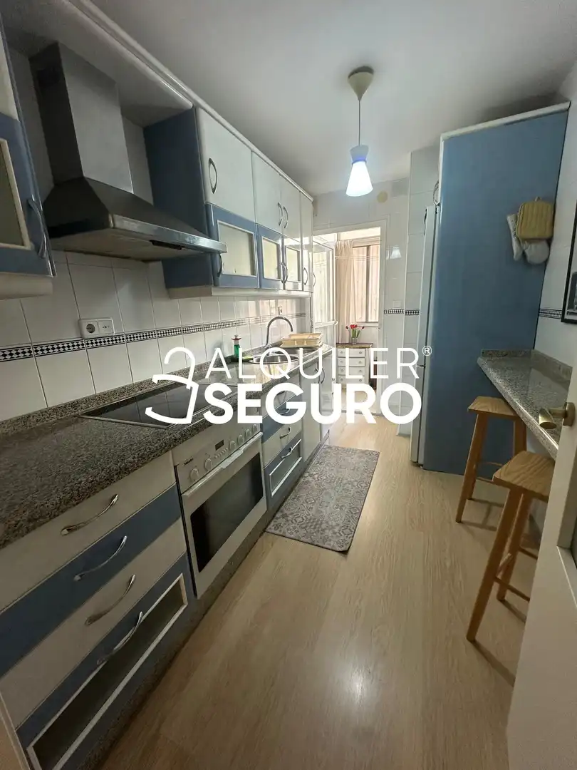 Küche von Wohnung zur Miete in Málaga mit Klimaanlage und Möbliert