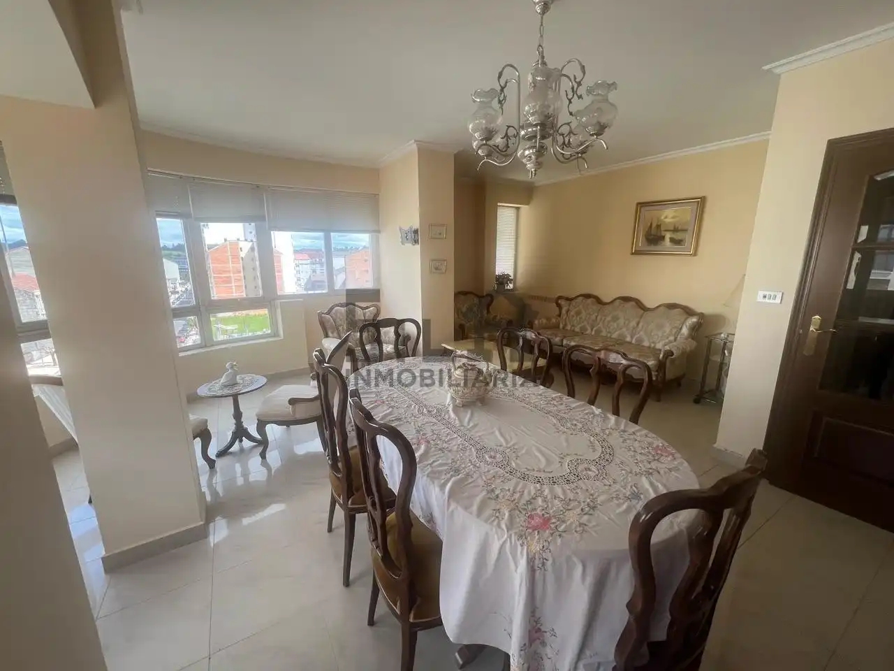 Dining room of Flat for sale in O Carballiño    with Heating, Parquet flooring and Furnished