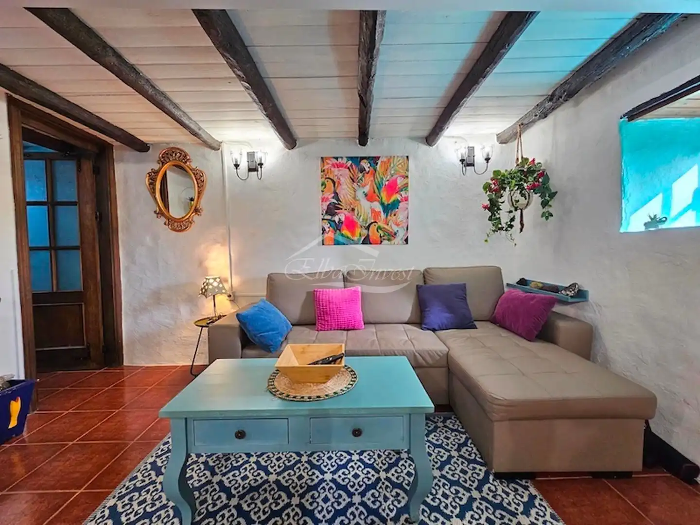 Sala d'estar de Casa o xalet en venda en Granadilla de Abona amb Aire condicionat, Moblat i Rentadora
