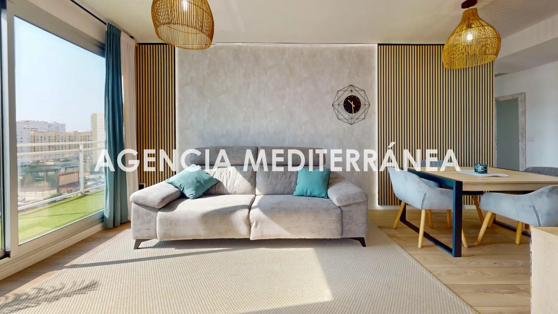 Sala d'estar de Àtic en venda en La Pobla de Farnals amb Aire condicionat, Calefacció i Terrassa