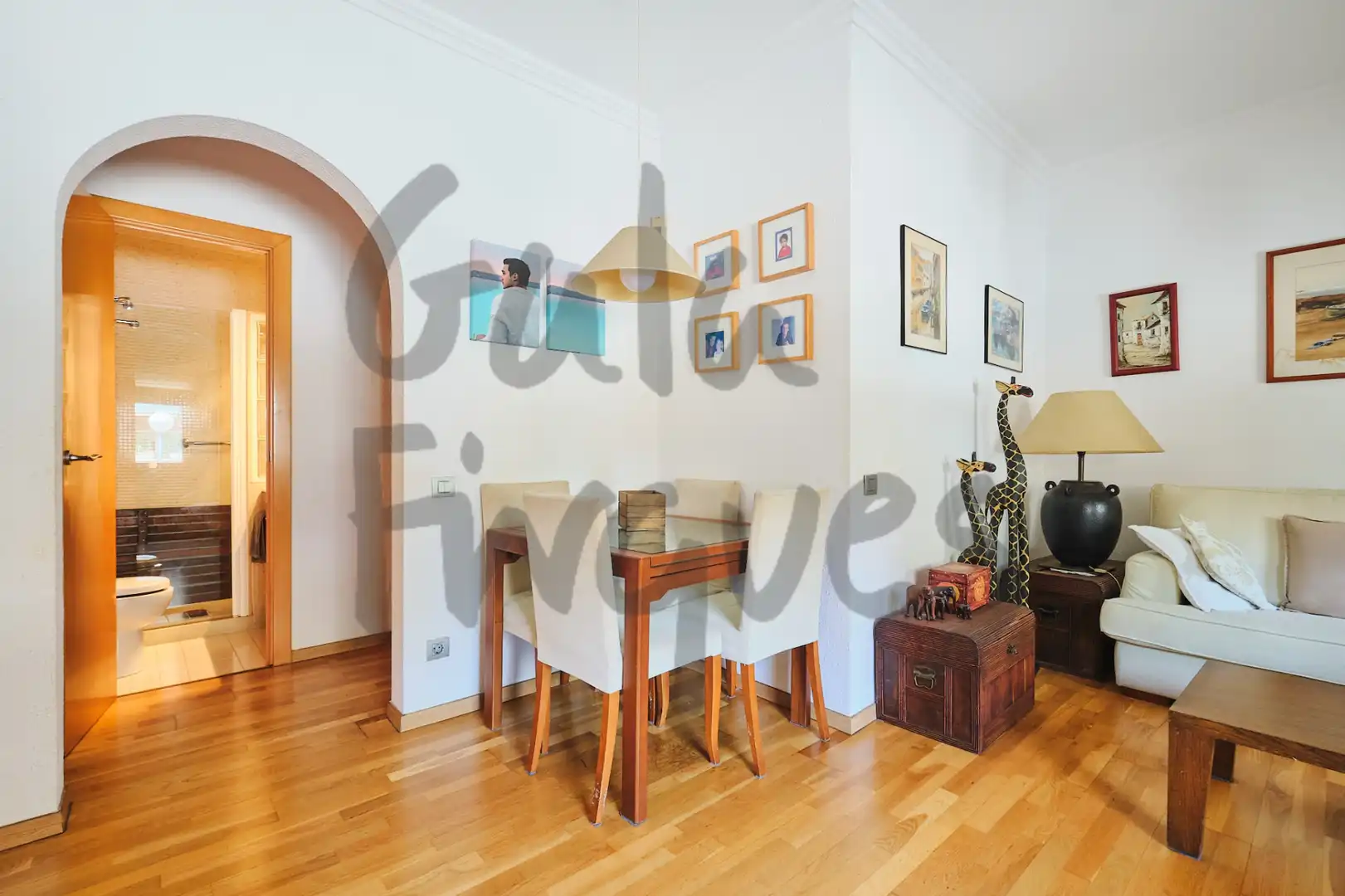Sala de estar de Piso en venta en Barcelona con Aire acondicionado, Calefacción y Parquet