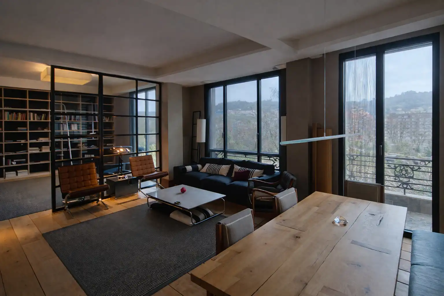 Living room of Flat for sale in Bilbao   with Heating, Parquet flooring and Terrace