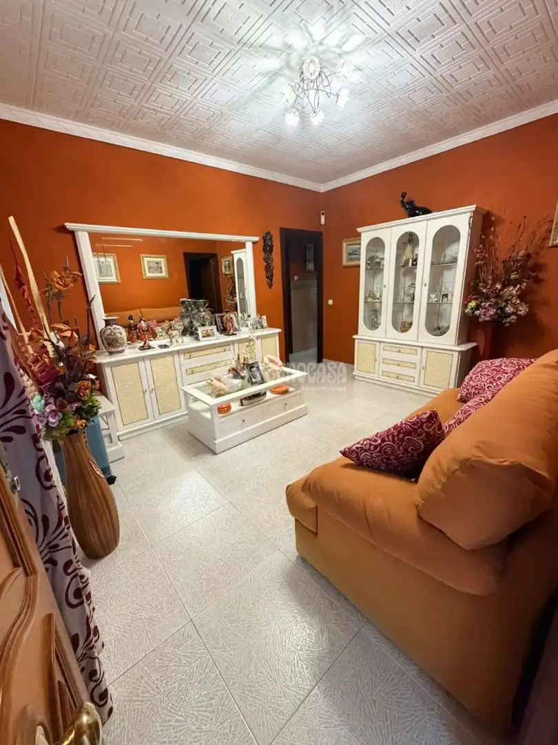 Sala de estar de Casa adosada en venta en Málaga