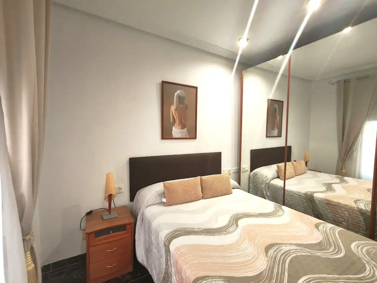 Bedroom of Flat for rent in Elche / Elx  with Air Conditioner, Terrace and Furnished