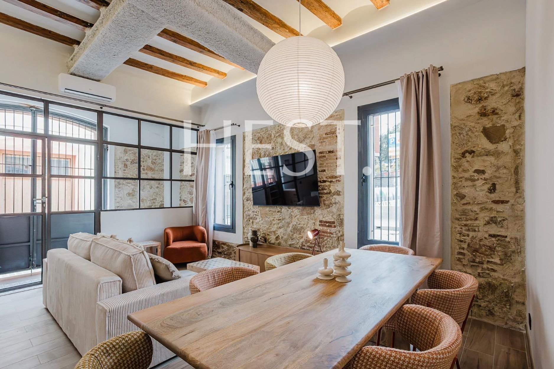 Sala d'estar de Pis en venda en  Barcelona Capital amb Aire condicionat, Calefacció i Parquet