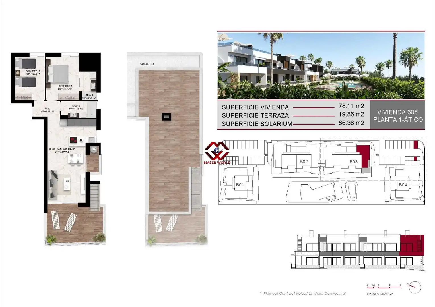 Bungalow con piscina in vendita a Ciudad Quesada, imagen 10