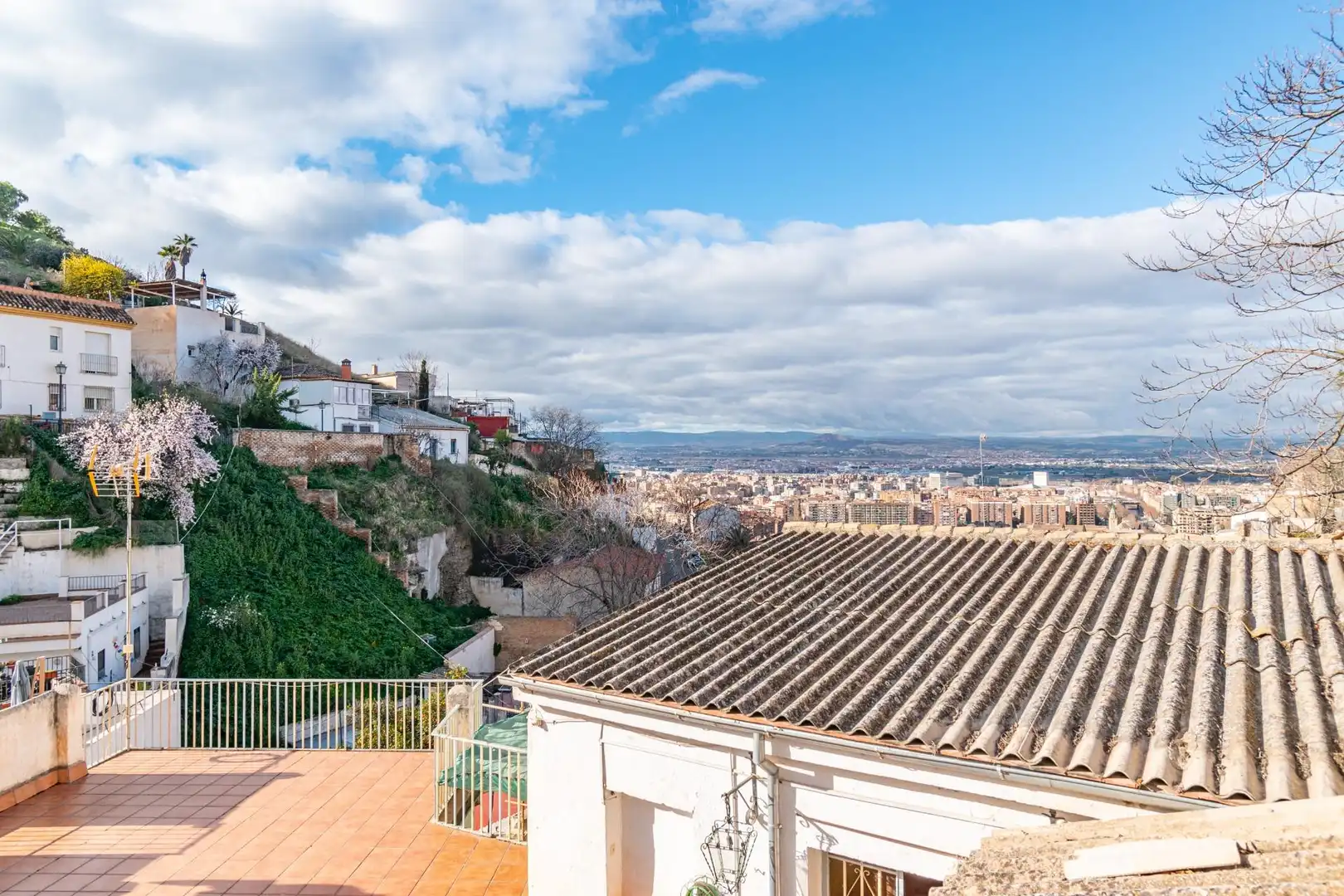 Vista exterior de Casa o chalet en venta en Granada con Jardín privado y Terraza
