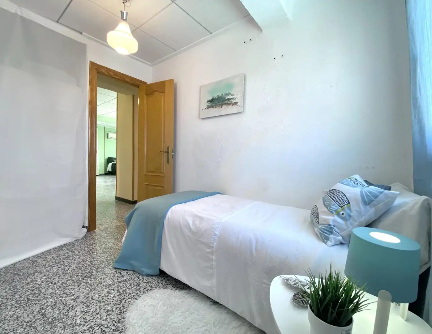 Bedroom of Flat for sale in La Pobla de Farnals  with Air Conditioner, Private garden and Balcony