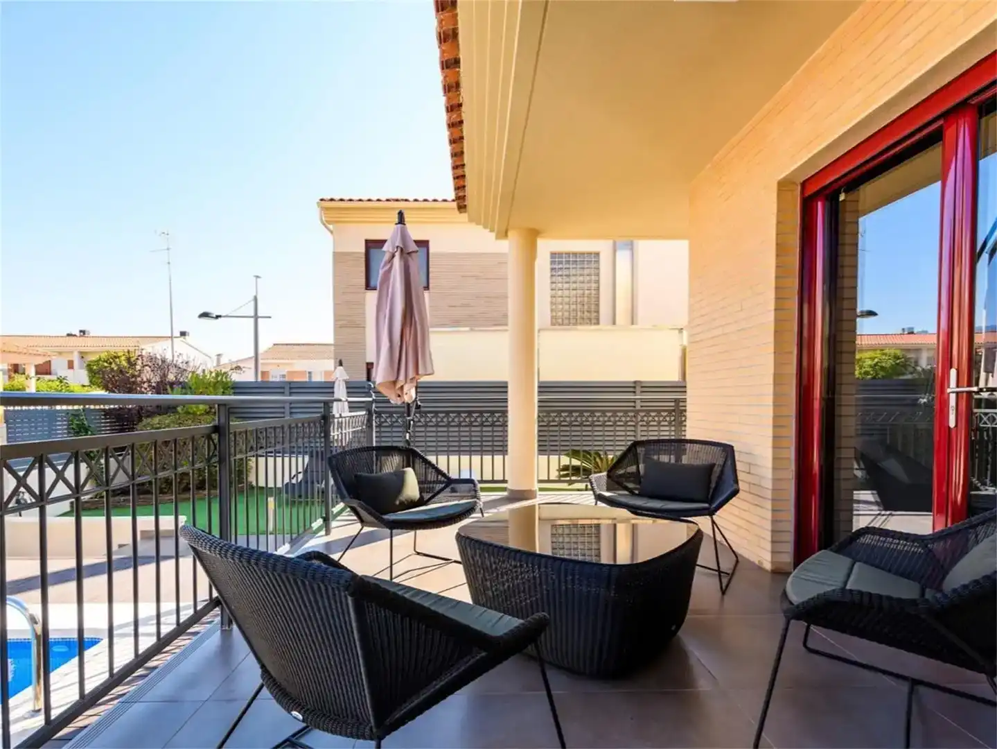 Terrassa de Casa o xalet de lloguer en Oropesa del Mar / Orpesa amb Aire condicionat, Jardí privat i Parquet