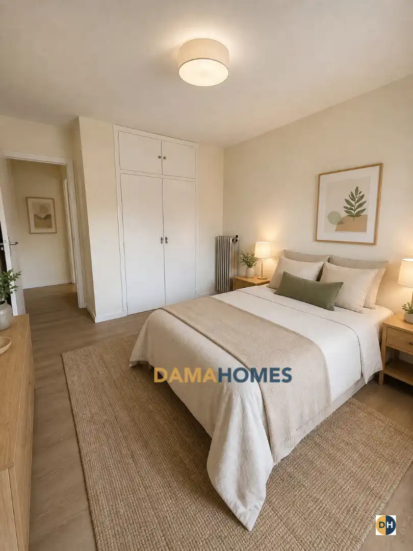 Schlafzimmer von Wohnung zum Verkauf in Madrid mit Heizung, Parkett und Terrasse