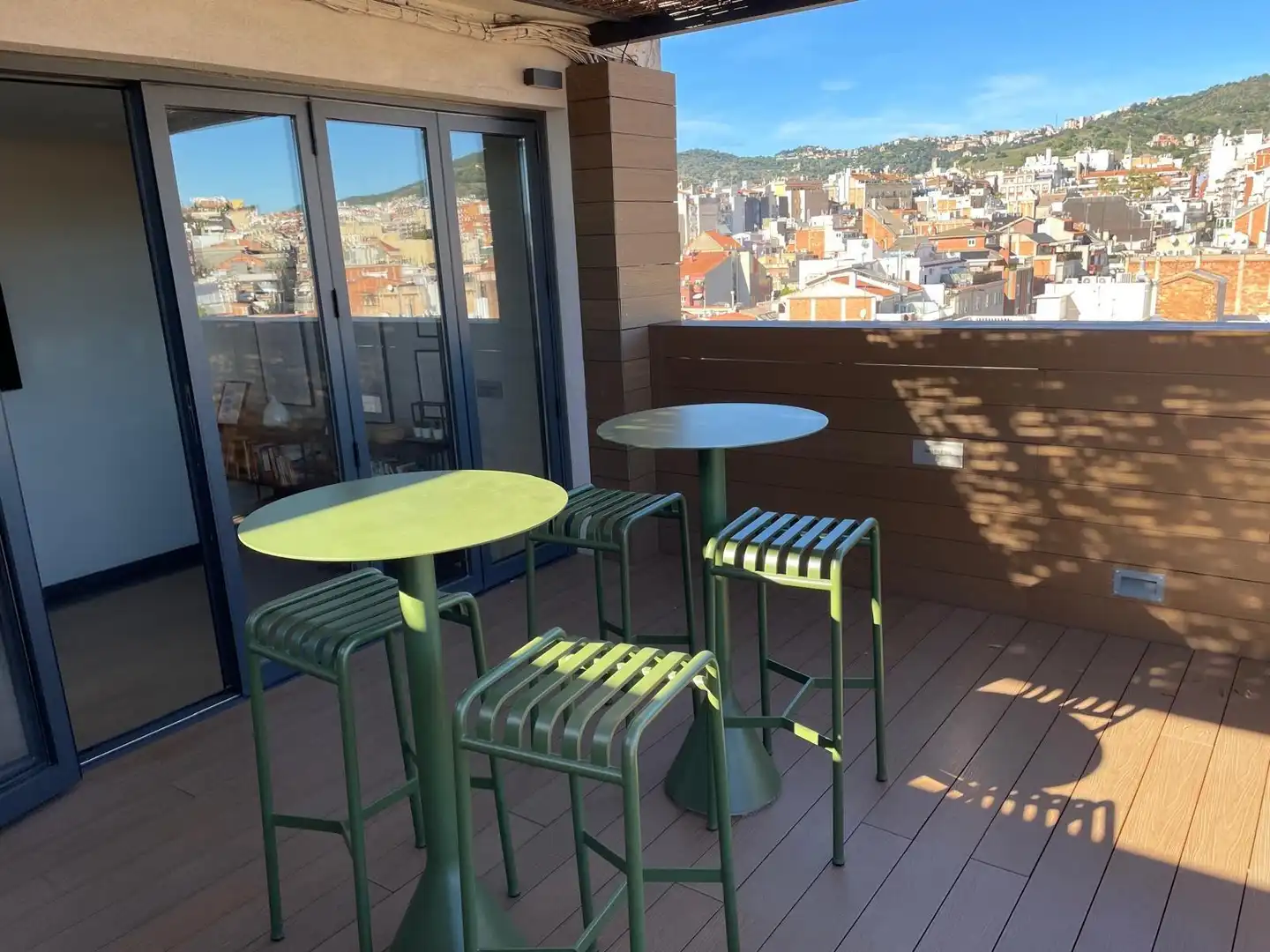 Terraza de Piso de alquiler en Barcelona con Aire acondicionado, Calefacción y Parquet