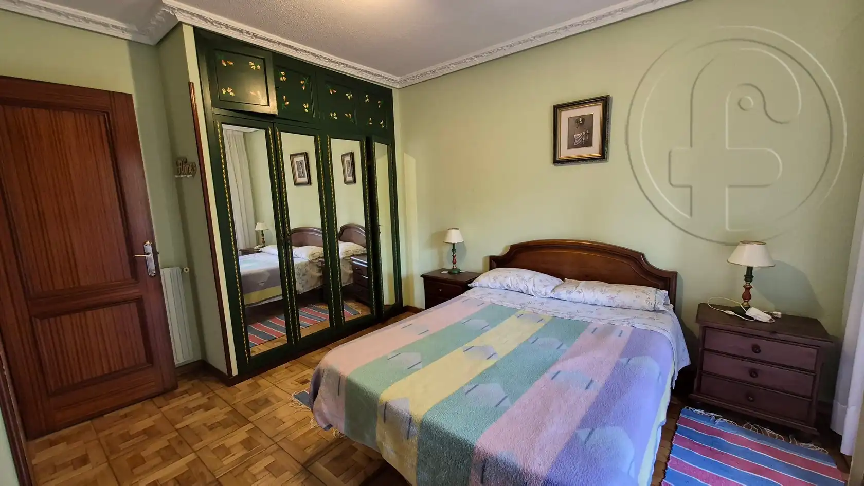 Bedroom of Flat for rent in Santander  with Heating, Parquet flooring and Furnished