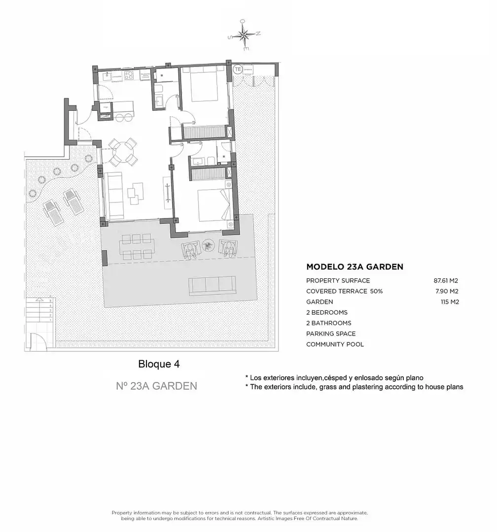 Jardí de Apartament en venda en Los Alcázares amb Aire condicionat, Terrassa i Balcó