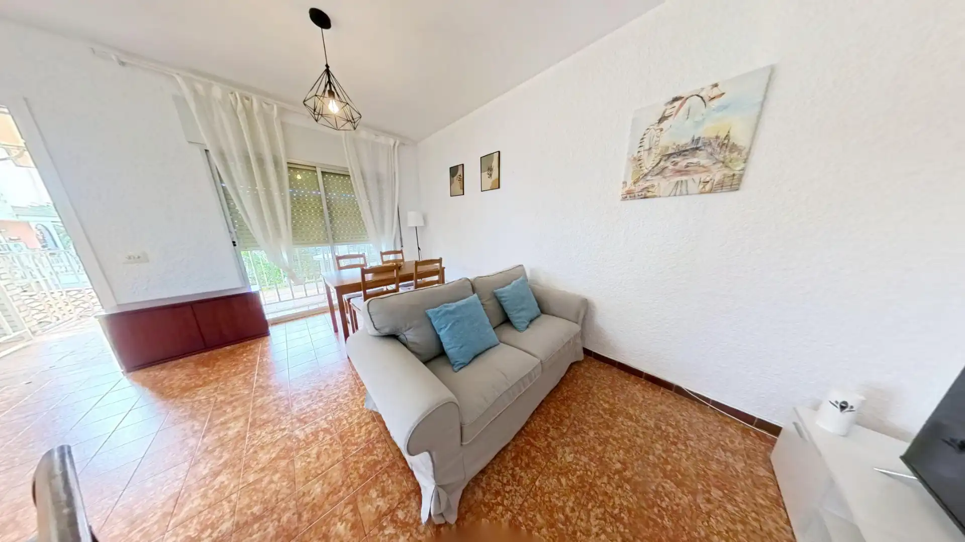 Sala d'estar de Apartament de lloguer en Cambrils amb Aire condicionat, Calefacció i Terrassa