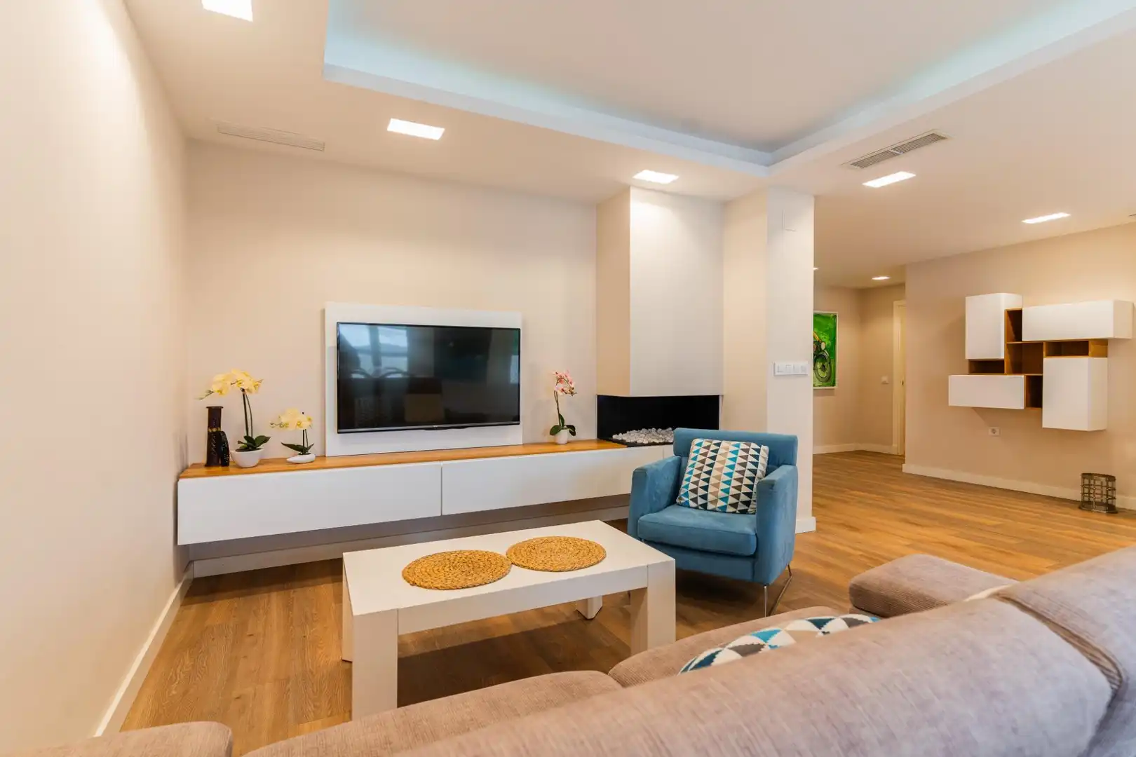 Living room of Flat for sale in Jerez de la Frontera  with Air Conditioner, Storage room and Furnished