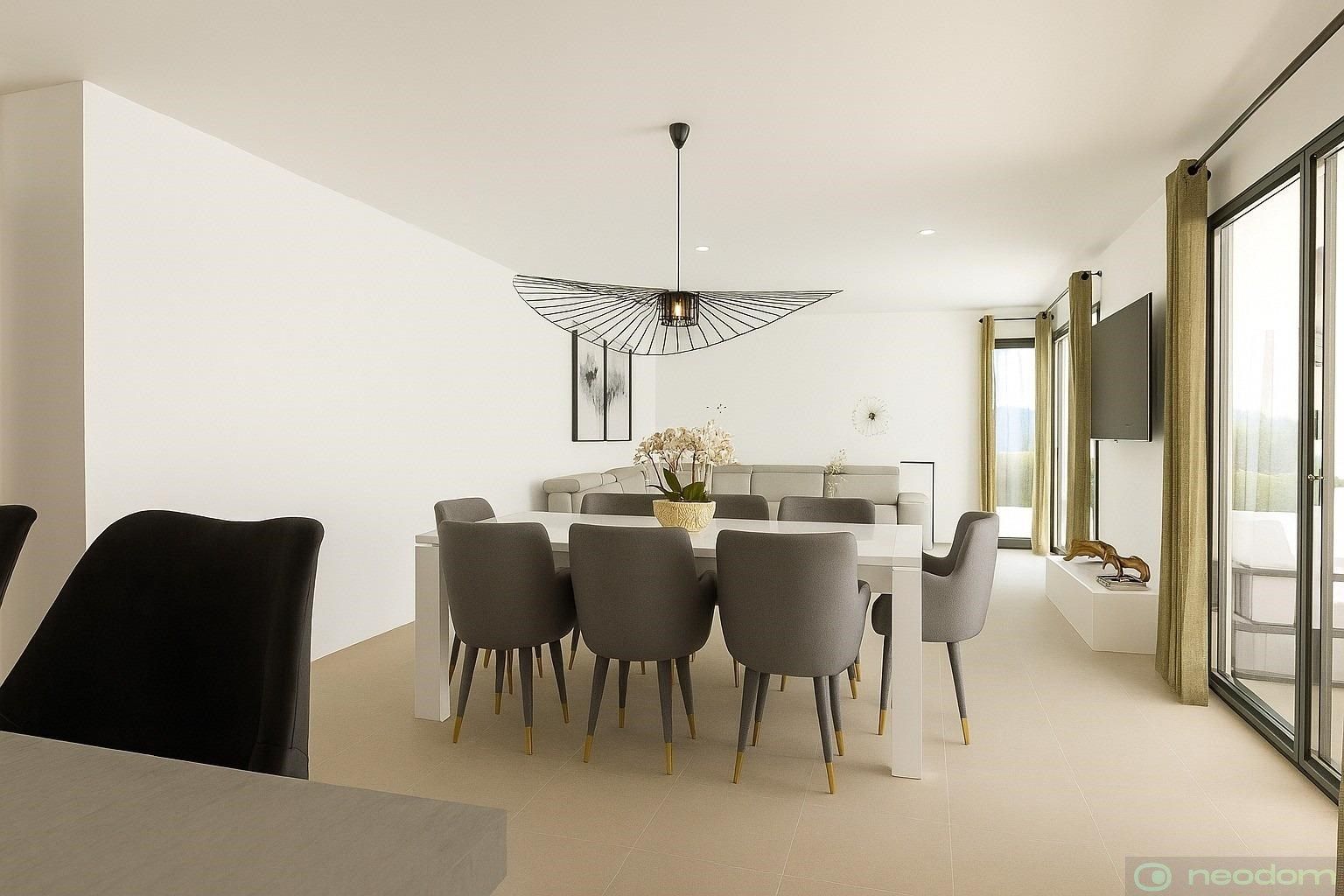 Menjador de Casa o xalet en venda en Hondón de las Nieves / El Fondó de les Neus amb Terrassa