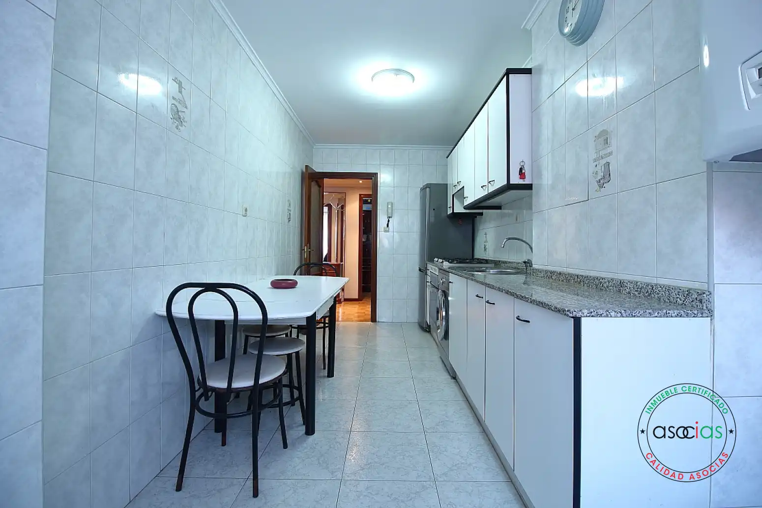 Kitchen of Flat for sale in Gijón   with Heating, Parquet flooring and Storage room