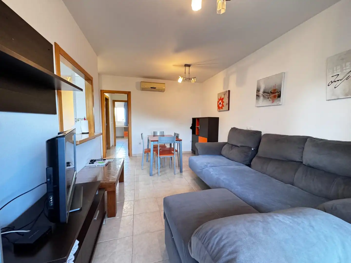 Living room of Flat for rent in El Ejido  with Private garden, Terrace and Furnished