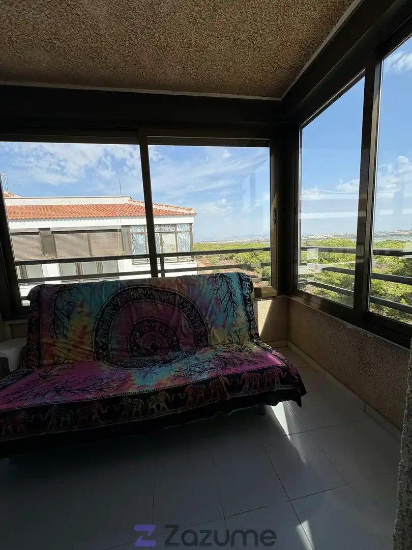 Balcony of Study for rent in Torrevieja  with Air Conditioner, Terrace and Furnished
