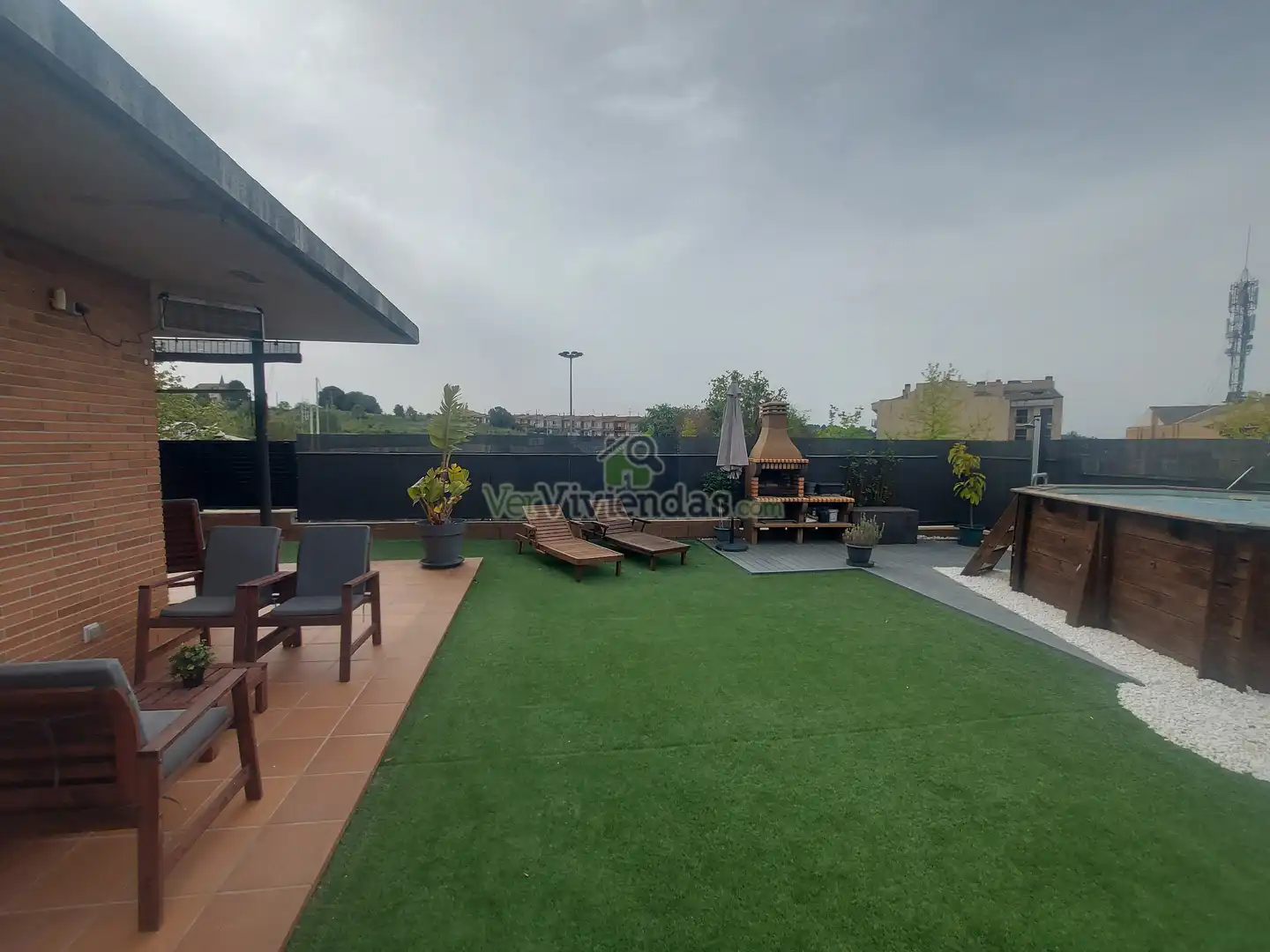 Terrassa de Casa o xalet en venda en Piera amb Aire condicionat, Calefacció i Jardí privat
