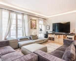 Sala d'estar de Pis de lloguer en  Madrid Capital amb Aire condicionat, Calefacció i Terrassa
