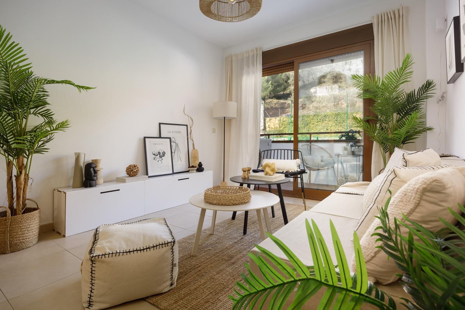 Sala d'estar de Pis en venda en Lloret de Mar amb Calefacció, Jardí privat i Terrassa