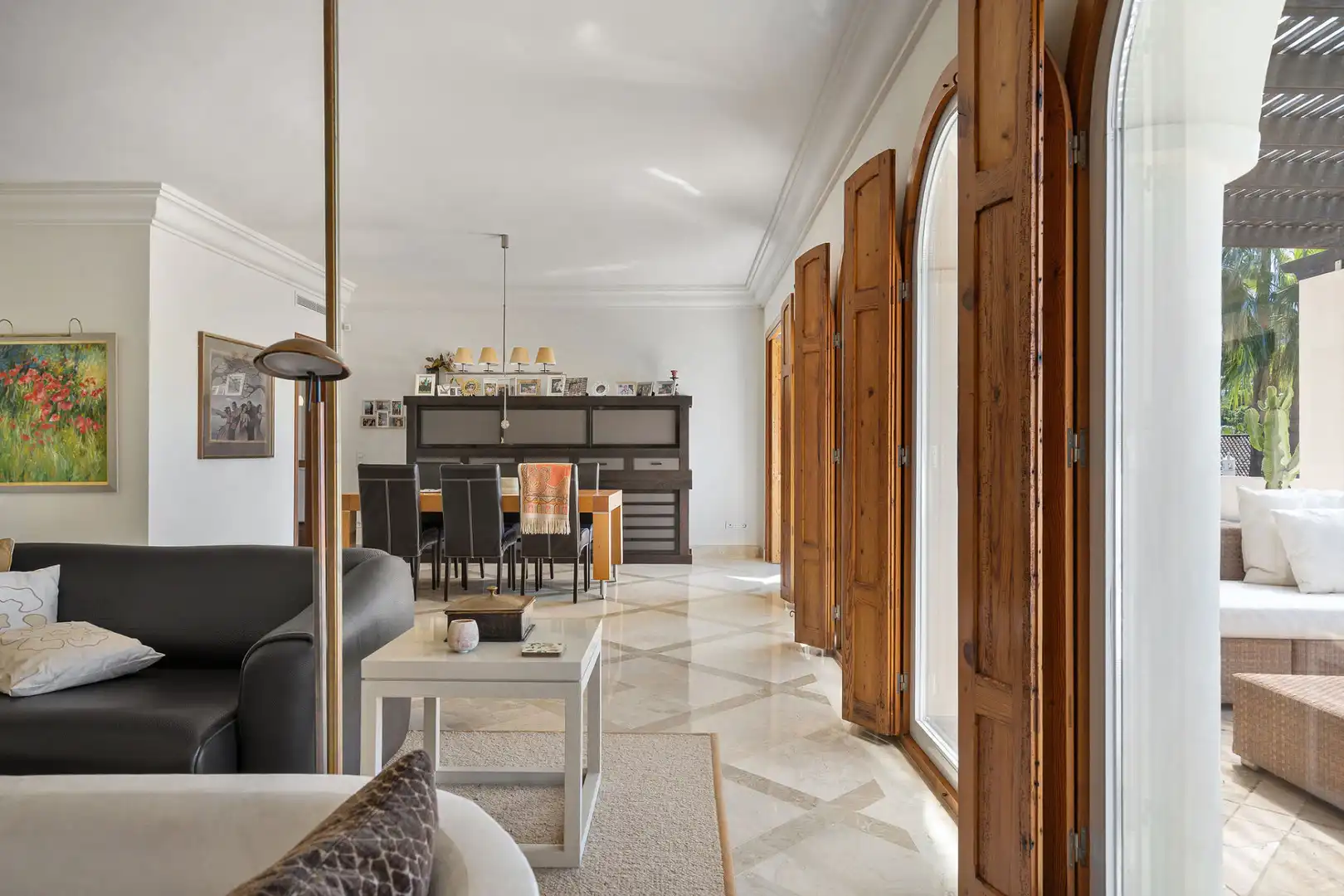 Living room of Attic for sale in Marbella  with Air Conditioner, Terrace and Storage room