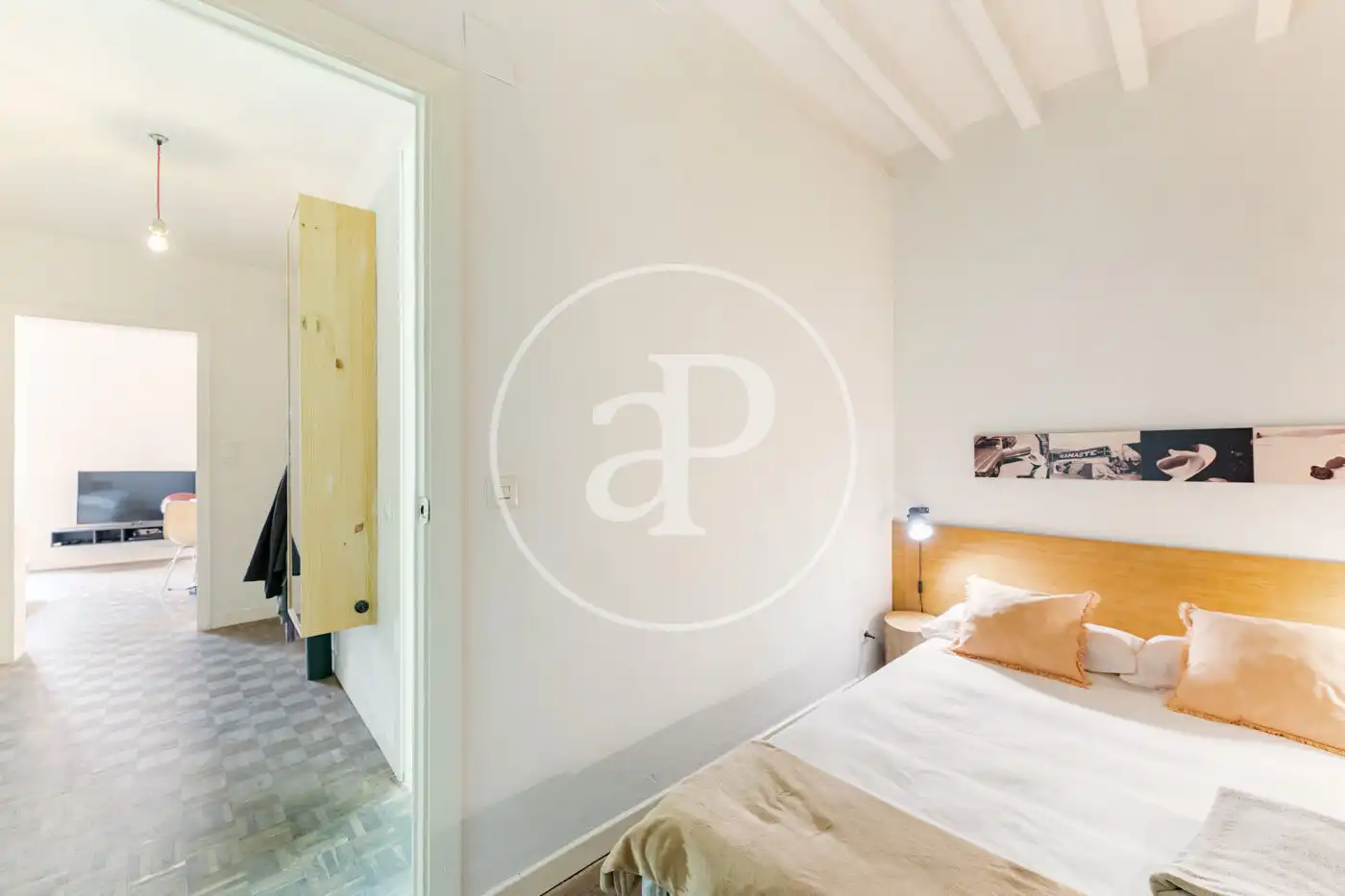 Schlafzimmer von Wohnung zum Verkauf in  Palma de Mallorca mit Heizung, Abstellraum und Balkon