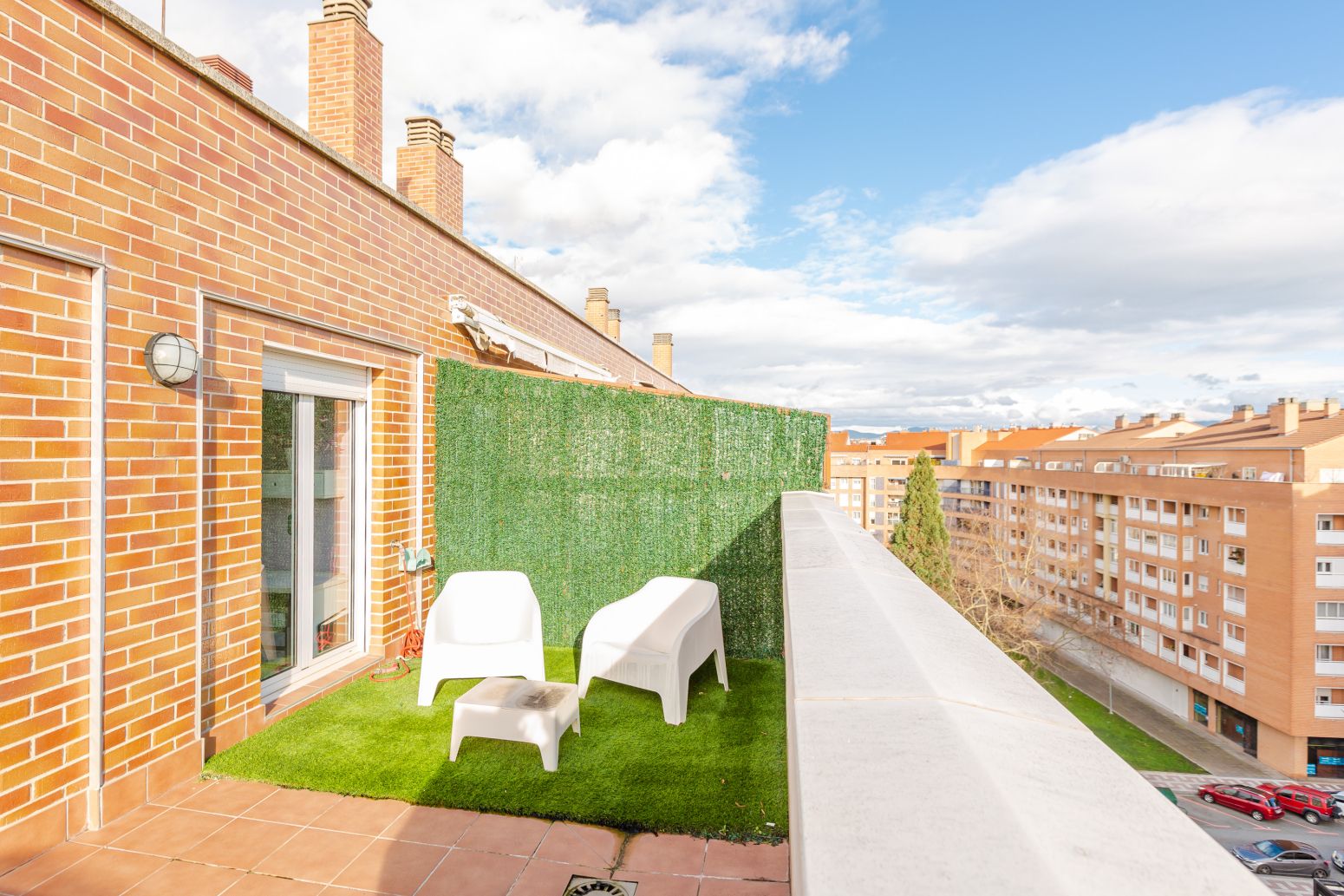 Terrace of Flat for sale in  Pamplona / Iruña  with Heating, Parquet flooring and Terrace