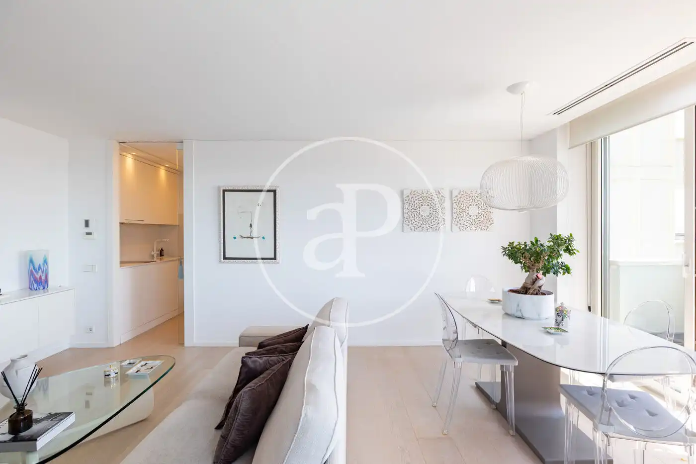 Sala de estar de Piso en venta en Barcelona con Aire acondicionado, Calefacción y Terraza