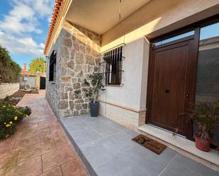 Exterior view of House or chalet for sale in Bollullos de la Mitación  with Private garden, Storage room and Swimming Pool