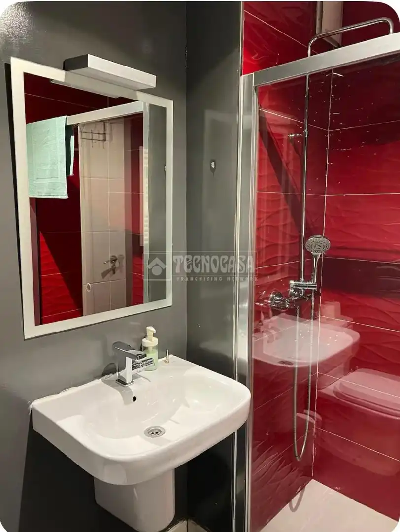 Baño de Piso de alquiler en Madrid con Balcón