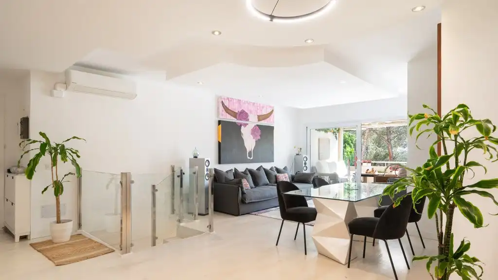 Sala d'estar de Dúplex en venda en Calvià amb Aire condicionat, Terrassa i Traster