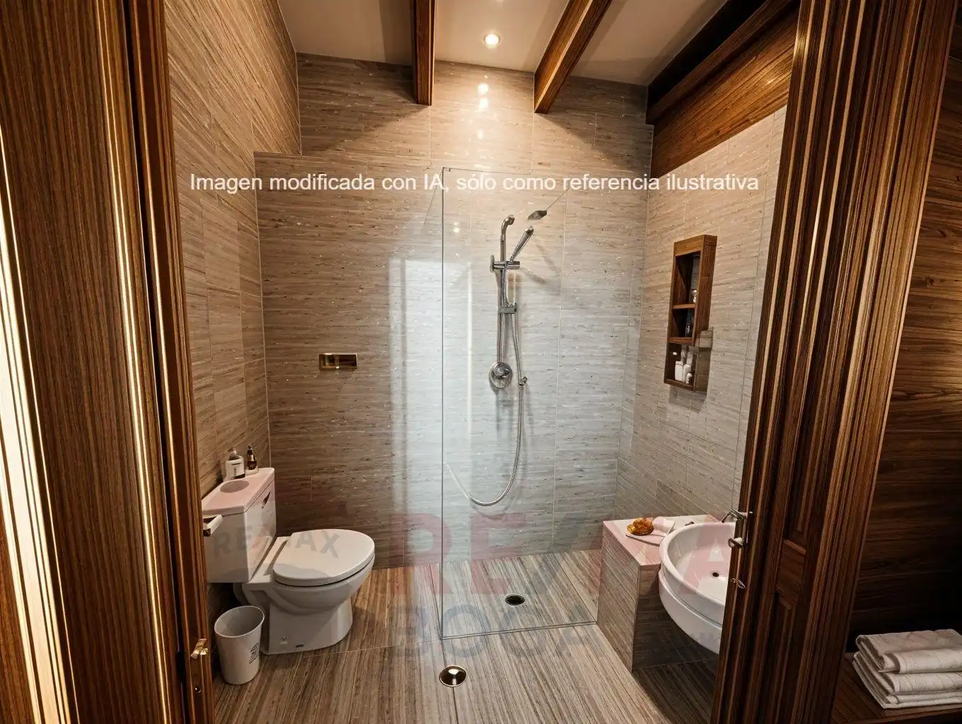 Baño de Casa adosada en venta en Ayegui / Aiegi con Aire acondicionado, Jardín privado y Terraza