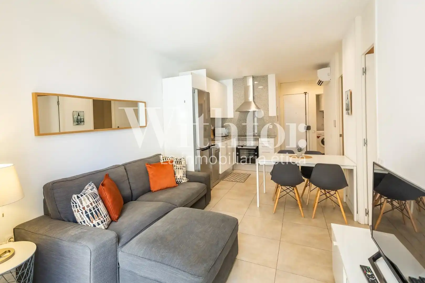 Living room of Flat for sale in Barcelona  with Air Conditioner, Heating and Parquet flooring
