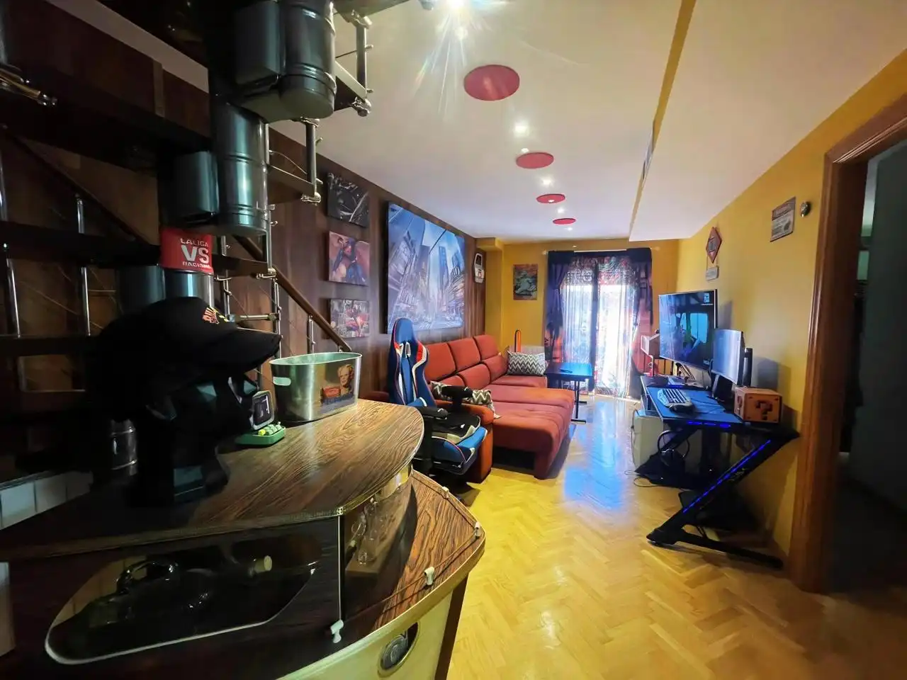 Living room of Flat for sale in  Madrid Capital  with Air Conditioner, Heating and Terrace