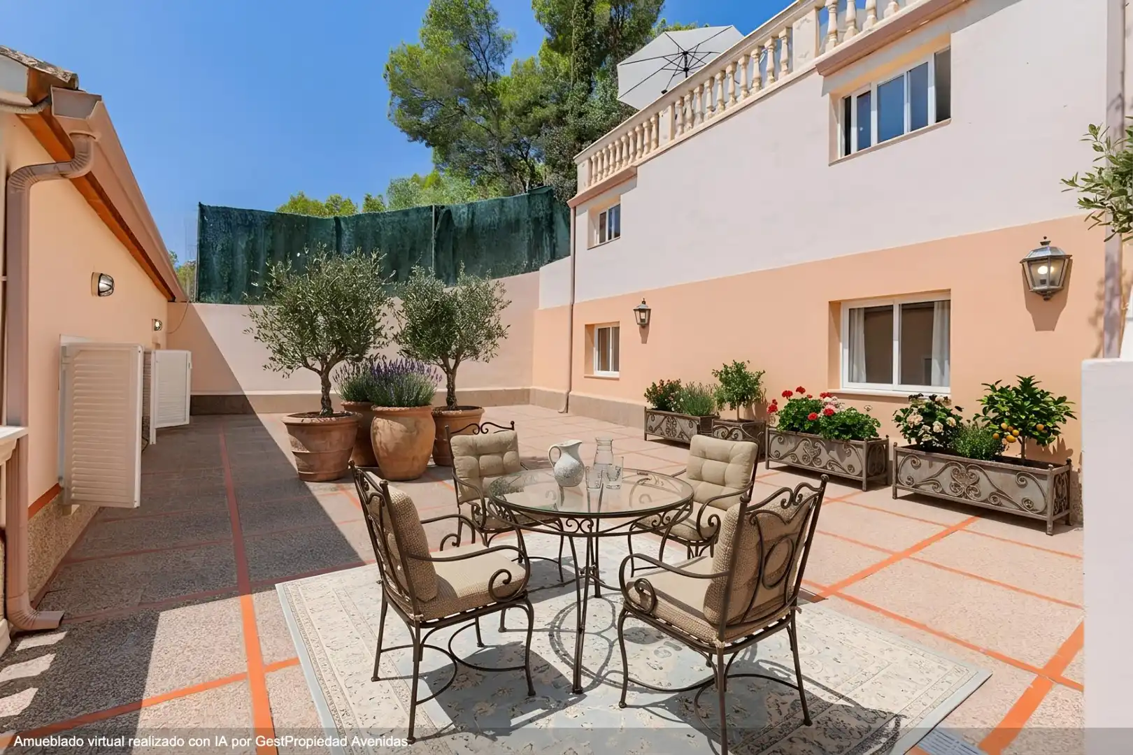 Terrace of Detached homes for sale in Andratx  with Air Conditioner, Heating and Private garden