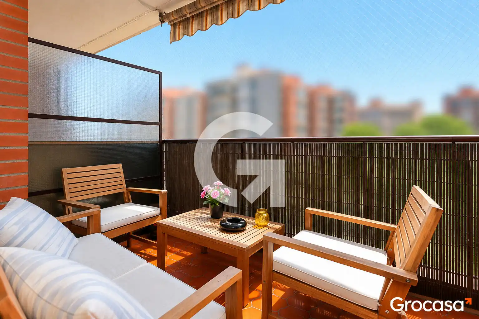 Terrace of Flat for sale in El Prat de Llobregat  with Air Conditioner, Heating and Oven