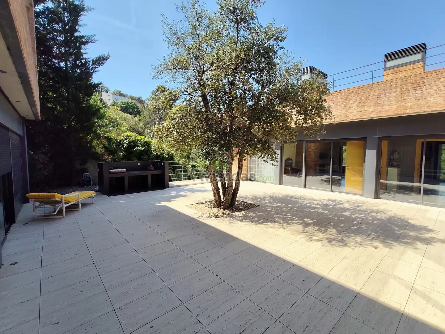 Terrassa de Casa o xalet en venda en Sant Cugat del Vallès amb Aire condicionat, Calefacció i Jardí privat