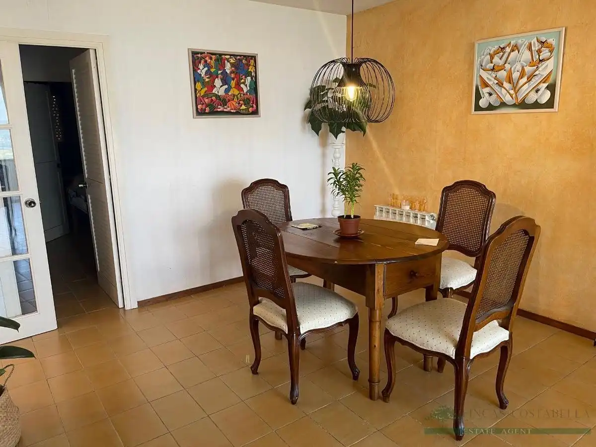 Menjador de Apartament en venda en Sant Feliu de Guíxols amb Calefacció, Terrassa i Piscina comunitària