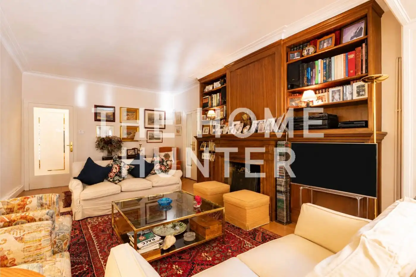 Sala de estar de Piso en venta en Barcelona con Calefacción, Jardín privado y Terraza