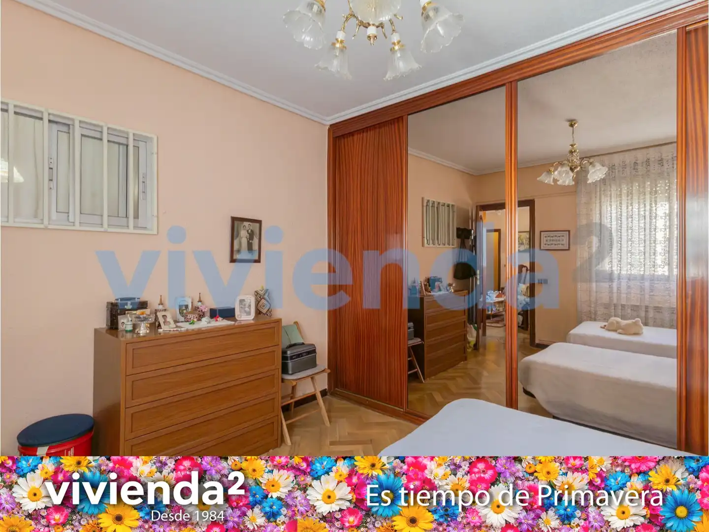Bedroom of Flat for sale in Madrid  with Air Conditioner, Heating and Balcony