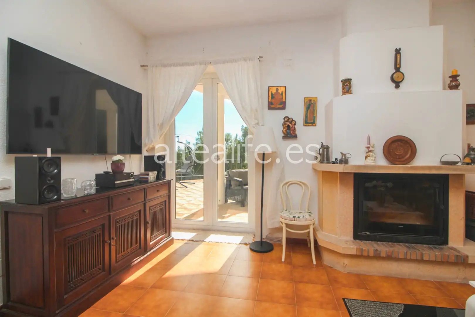 Sala de estar de Casa o chalet en venta en Altea con Aire acondicionado, Calefacción y Jardín privado