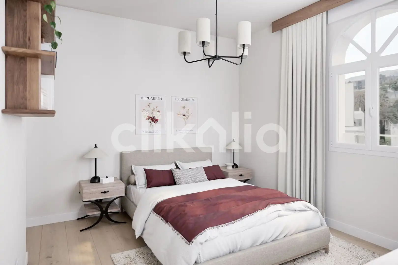 Bedroom of Flat for sale in Sevilla  with Air Conditioner and Private garden
