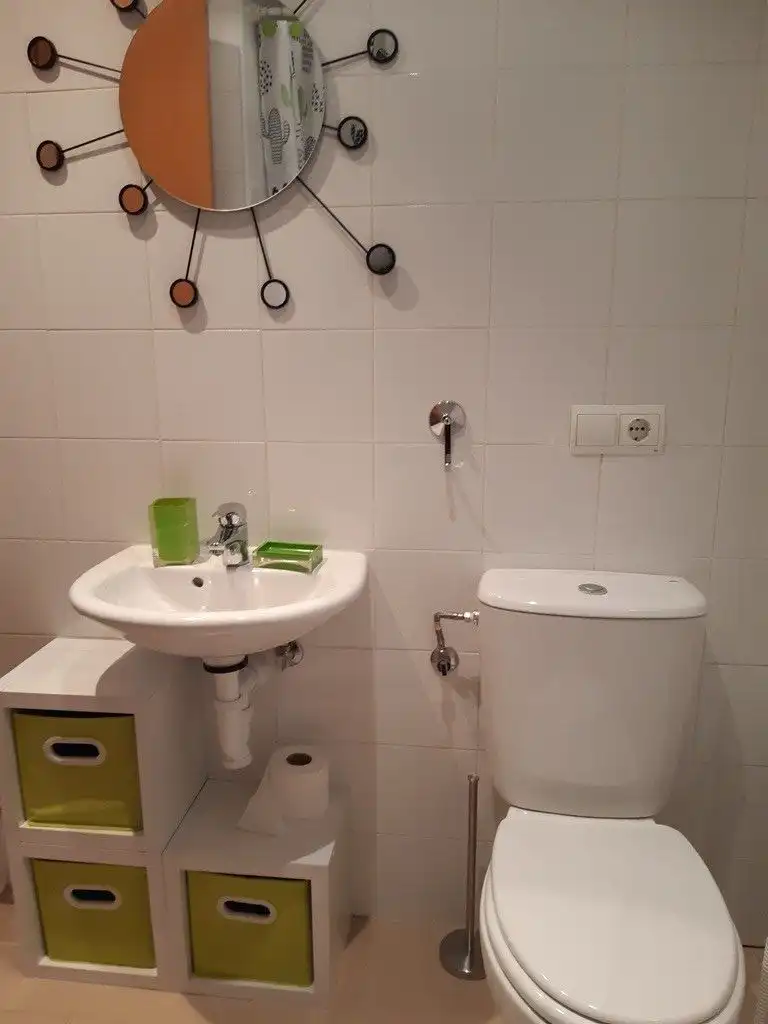 Badezimmer von Wohnung zur Miete in Burgos mit Heizung, Terrasse und Möbliert