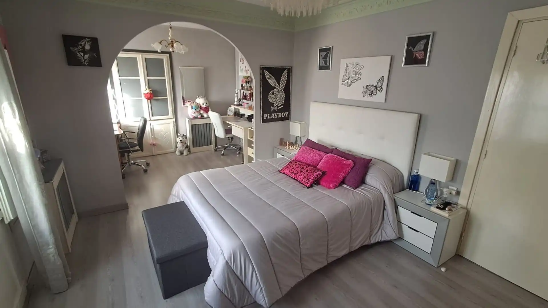 Schlafzimmer von Haus oder Chalet zum Verkauf in Pueyo de Santa Cruz mit Klimaanlage, Heizung und Privatgarten