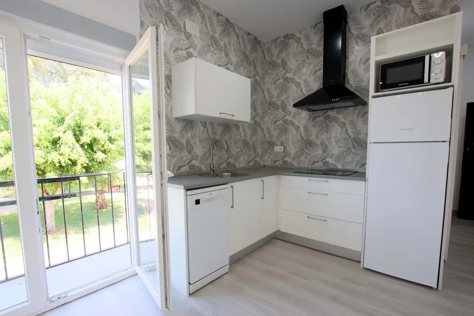 Küche von Wohnung zum Verkauf in Puebla de la Calzada mit Balkon