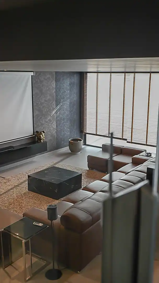 Sala d'estar de Casa o xalet de lloguer en Finestrat amb Aire condicionat, Calefacció i Jardí privat