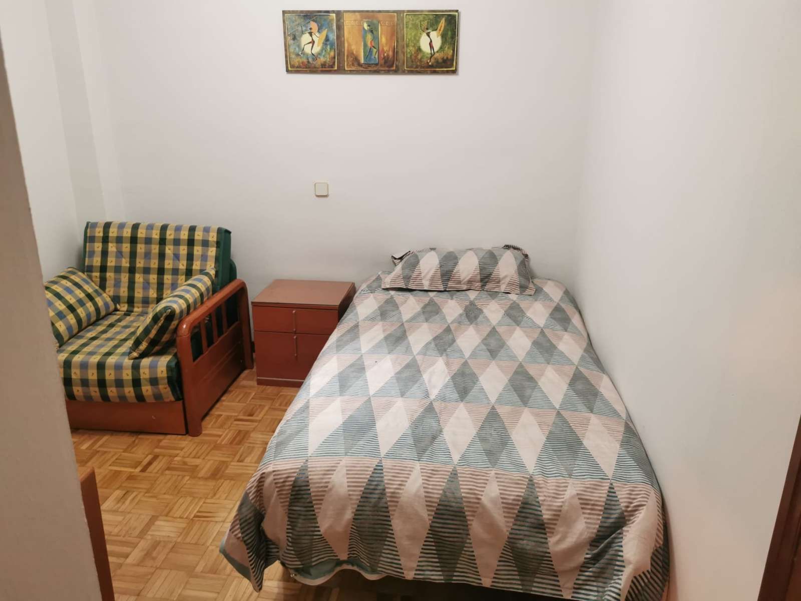 Bedroom of Flat to share in Las Rozas de Madrid  with Air Conditioner, Heating and Terrace
